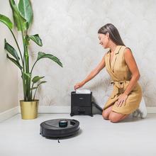 Conga 7490 Ultimate Home X-Treme Robot aspirador con navegación láser y base de autovaciado. Limpieza 4 en 1: barre, aspira, friega y pasa la mopa. Potencia de succión de 4000 Pa. 120 minutos de autonomía. Cepillo central multifunción, 1 mopa de fregado y 1 cepillo lateral. 3 niveles de potencia de aspiración y de fregado. Control APP y asistentes virtuales. Detección de bolsa automática. 2 litros de capacidad.