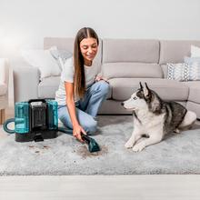 Conga Carpet&Spot Clean Liberty XL Aspirador de tapicerías con Potencia de 150W con batería y autonomía de 30 minutos. Dos depósitos, uno de agua limpia y otro de agua sucia. Pulverizador de agua y accesorio limpia ventanas.