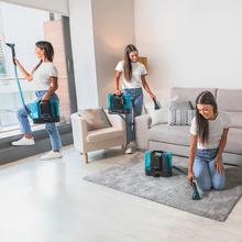 Conga Carpet&Spot Clean Liberty XL Aspirador de tapicerías con Potencia de 150W con batería y autonomía de 30 minutos. Dos depósitos, uno de agua limpia y otro de agua sucia. Pulverizador de agua y accesorio limpia ventanas.