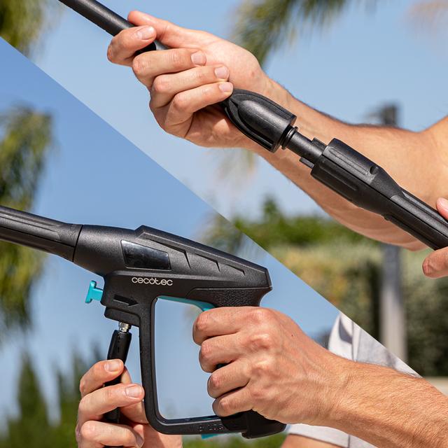 Pistola y lanza de la hidrolimpiadora CECOTEC HydroBoost 2000 Car&Garden Pro