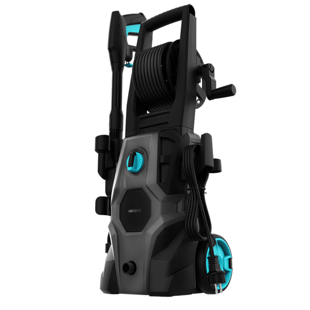 CECOTEC HydroBoost 2000 Car&Garden Pro vista frontal con enrollador de manguera