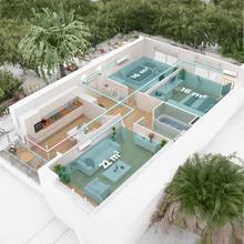 AirClima 18000 Multi Outdoor Unidad exterior para aire acondicionado multi split de 18000 BTU compuesto por dos unidades interiores de splits con una capacidad de 9000 BTU cada una.