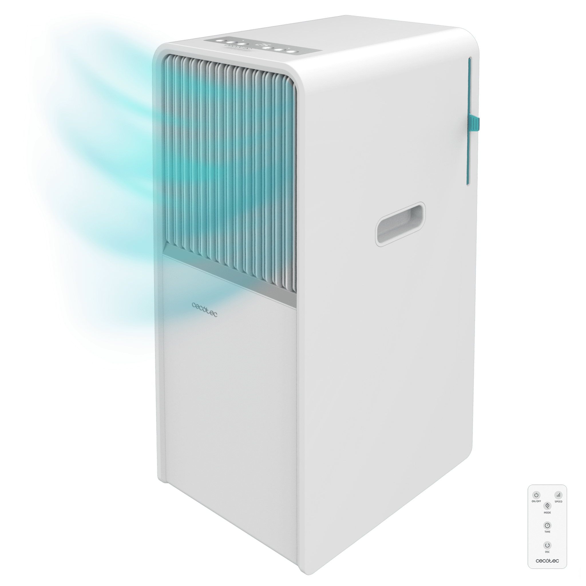 ForceClima 7150 Style Aire acondicionado portátil de diseño de 7000 BTU con mando a distancia y control táctil para un confort total.