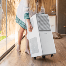 ForceClima 7550 Style Connected Tragbare Design-Klimaanlage mit 7000 BTU, WiFi-Steuerung, Touchpanel und Fernbedienung für absoluten Komfort.