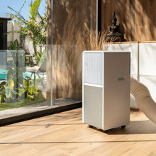 ForceClima 9150 Style Tragbare Design-Klimaanlage mit 9000 BTU, Fernbedienung und Touch Control für höchsten Komfort.