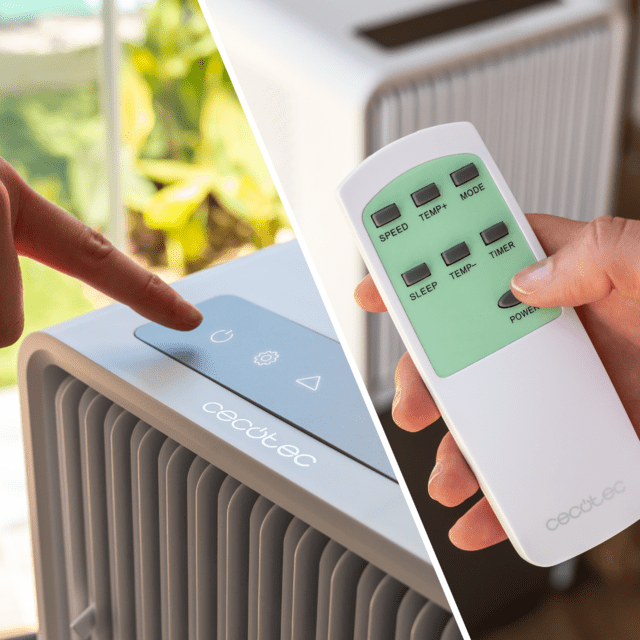 Mando a distancia y control táctil del Cecotec ForceClima 9150 Style