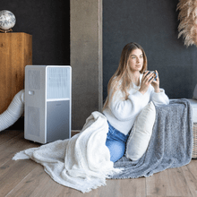 ForceClima 9450 Style Heating Tragbare Design-Klimaanlage mit Wärmepumpe mit 9000 BTU für den ganzjährigen Einsatz mit Fernbedienung und Touch-Control für absoluten Komfort.