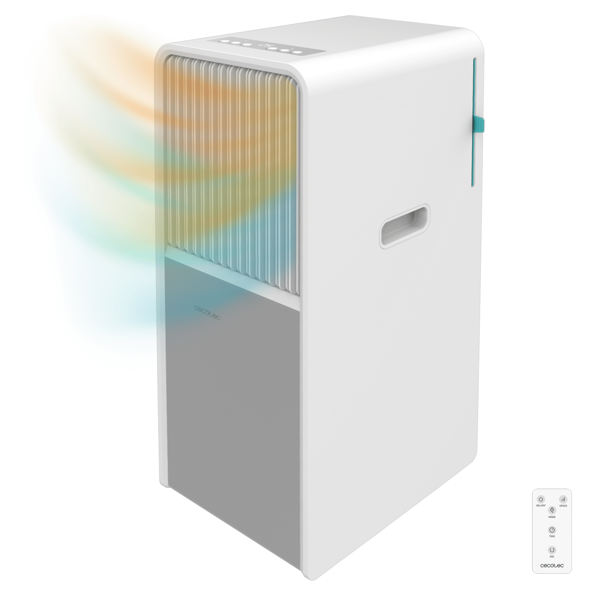 ForceClima 9450 Style Heating Tragbare Design-Klimaanlage mit Wärmepumpe mit 9000 BTU für den ganzjährigen Einsatz mit Fernbedienung und Touch-Control für absoluten Komfort.