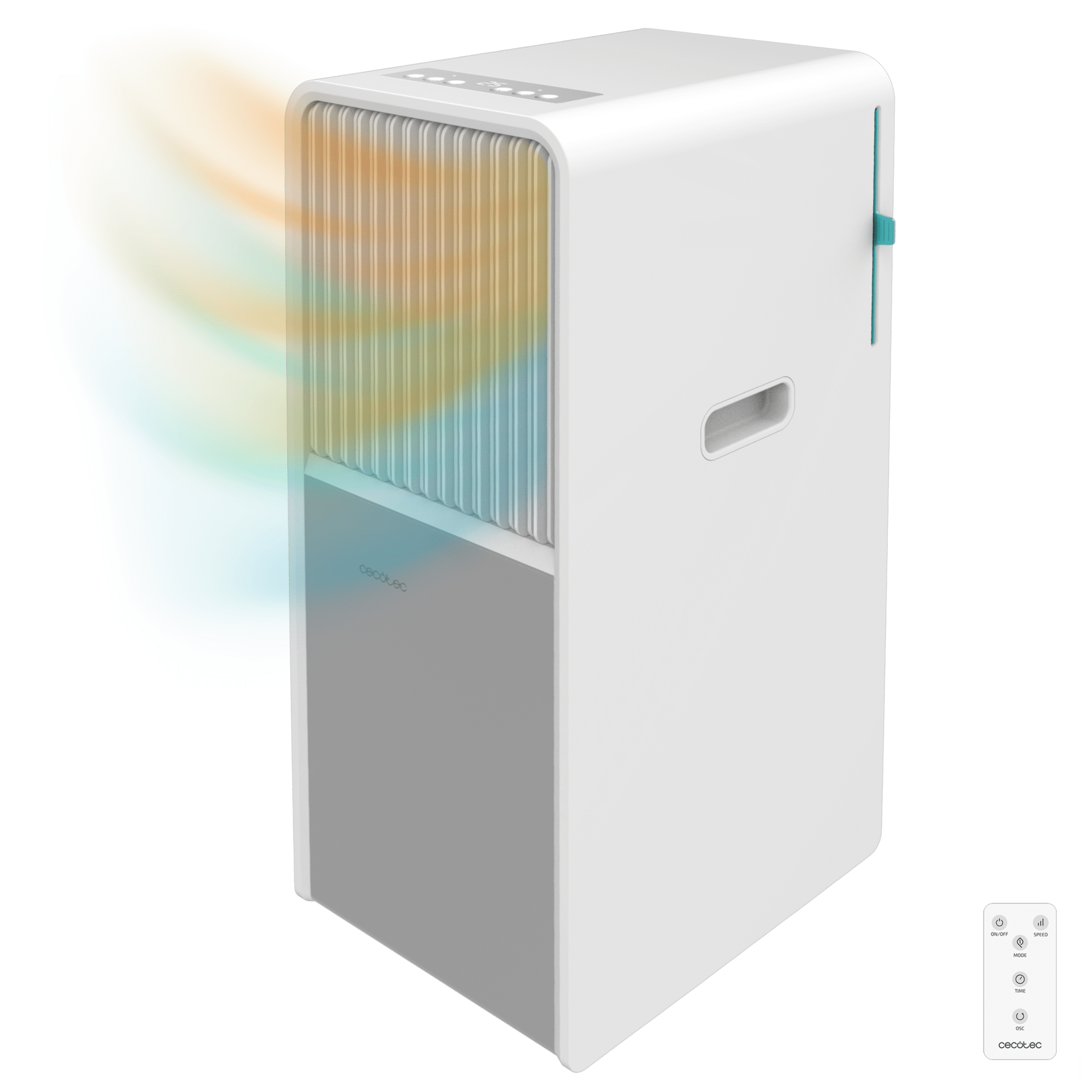 ForceClima 9450 Style Heating Climatiseur portatif de 9000 BTU avec pompe à chaleur pour une utilisation tout au long de l'année, télécommande et contrôle tactile pour un confort total.