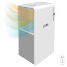 ForceClima 9450 Style Heating Ar condicionado portátil de design de 9000 BTU com bomba de calor para utilização durante todo o ano com controlo remoto e controlo tátil para um conforto total.