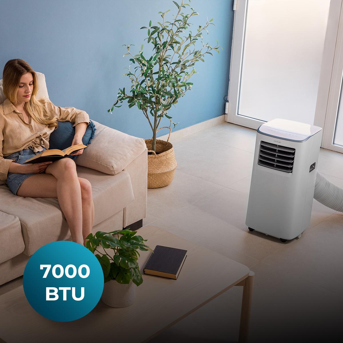Cecotec Climatiseur Portable Force Clima 14750 Cold&Warm Connected. Télécommande, Wifi et Pompe à Chaleur, 14000 BTU, Écran LED, 5 Modes, 28 m2, Couverture Cecotec Climatiseur Portable Force Clima 14750 Cold&Warm Connected. Télécommande, Wifi et Pompe à Chaleur, 14000 BTU, Écran LED, 5 Modes, 28 m2, Couverture