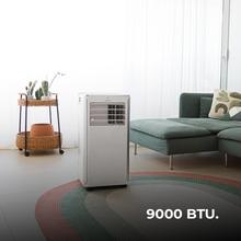 ForceClima 9100 Soundless 9000 BTU tragbare Klimaanlage mit Soundless-Technologie, die einen leiseren Betrieb und eine Fernbedienung für absoluten Komfort bietet.