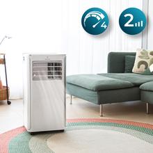 ForceClima 9100 Soundless 9000 BTU tragbare Klimaanlage mit Soundless-Technologie, die einen leiseren Betrieb und eine Fernbedienung für absoluten Komfort bietet.