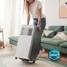 ForceClima 9100 Soundless 9000 BTU tragbare Klimaanlage mit Soundless-Technologie, die einen leiseren Betrieb und eine Fernbedienung für absoluten Komfort bietet.