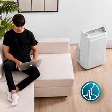 ForceClima 12600 Soundless Heating Ar condicionado portátil de 12000 BTU com bomba de calor e silencioso. Tem 3 velocidades e 5 modos programáveis de 24 horas. Com classificação energética A.