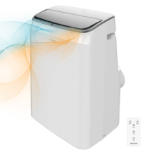 ForceClima 14600 Soundless Heating Climatiseur portatif de 14 000 BTU avec pompe à chaleur et technologie Soundless qui offre un fonctionnement plus silencieux. Il comprend une télécommande pour contrôler ses 3 vitesses (basse, moyenne et haute) et ses 5 modes (ventilation, refroidissement, chauffage, déshumidification et nuit), qui peuvent également être visualisés sur son écran LED. Il dispose d'une minuterie de 24 heures et sa zone de couverture est de 28 m2.