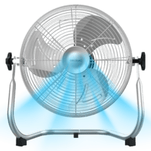 EnergySilence 999 Pro Ventilador industrial con 40 W, 12”, 3 velocidades, 3 aspas, uso sencillo, diseño elegante y máxima seguridad.