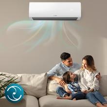 AirClima 9000 Smartfresh Ar condicionado split de 9000 BTU com bomba de calor, controlo remoto e ecrã LED. Sistema Inverter. 5 modos e 8 velocidades Desumidificação díaria de 24 L/dia e área de cobertura de 16 m2. Caudal de ar de 420 m3/h, temporizador 24 h, filtro de ar, gás R32, motor DC. Classificação energética A++/A+ e potência de 2600 W para arrefecer e 2610 W para aquecer.  Compressor exterior com proteção IPX4