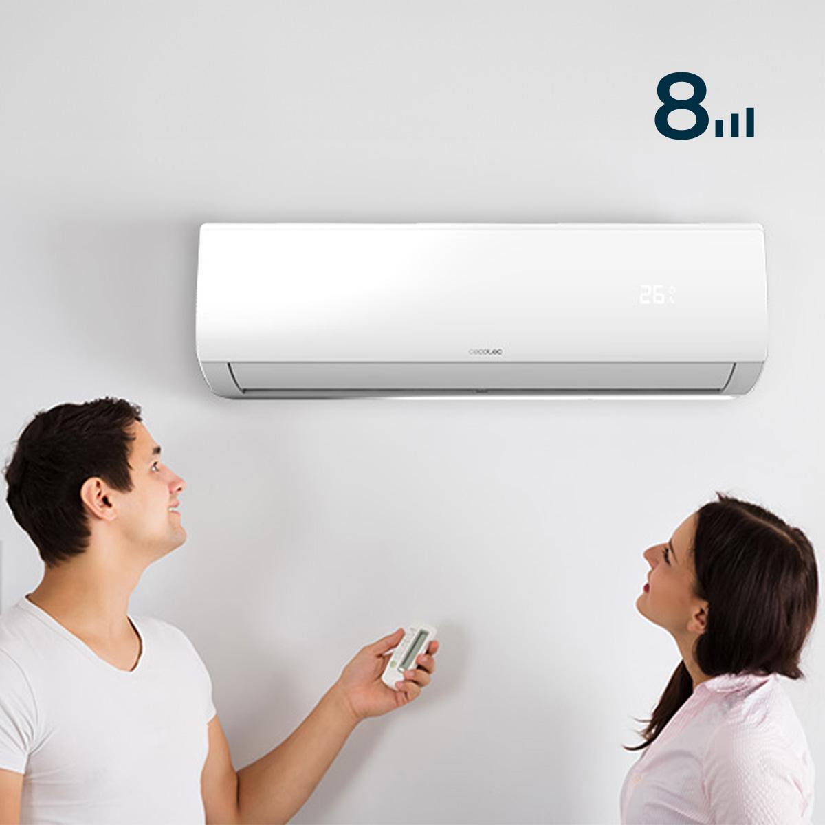 Condizionatore Split Cecotec AirClima 9000 Smartfresh - 9000 BTU, Inverter, Pompa Di Calore, Per Stanze Fino 16 M² - Foto 11