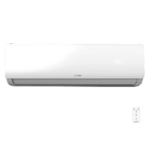 Climatiseur split AirClima 18000 Smartfresh 18000 BTU avec pompe à chaleur, télécommande et affichage LED. Système d'onduleur. 5 modes et 8 vitesses. Déshumidification quotidienne de 36 L/jour et zone de couverture de 35 m2. Débit d'air de 800 m3/h, minuterie 24h, filtre à air, gaz R32, moteur DC. Classe énergétique A++ / A+ et puissance de 5100 W pour le froid et 5100 W pour le chaud. Compresseur extérieur avec protection IPX4.