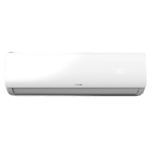 Climatiseur split AirClima 18000 Smartfresh 18000 BTU avec pompe à chaleur, télécommande et affichage LED. Système d'onduleur. 5 modes et 8 vitesses. Déshumidification quotidienne de 36 L/jour et zone de couverture de 35 m2. Débit d'air de 800 m3/h, minuterie 24h, filtre à air, gaz R32, moteur DC. Classe énergétique A++ / A+ et puissance de 5100 W pour le froid et 5100 W pour le chaud. Compresseur extérieur avec protection IPX4.