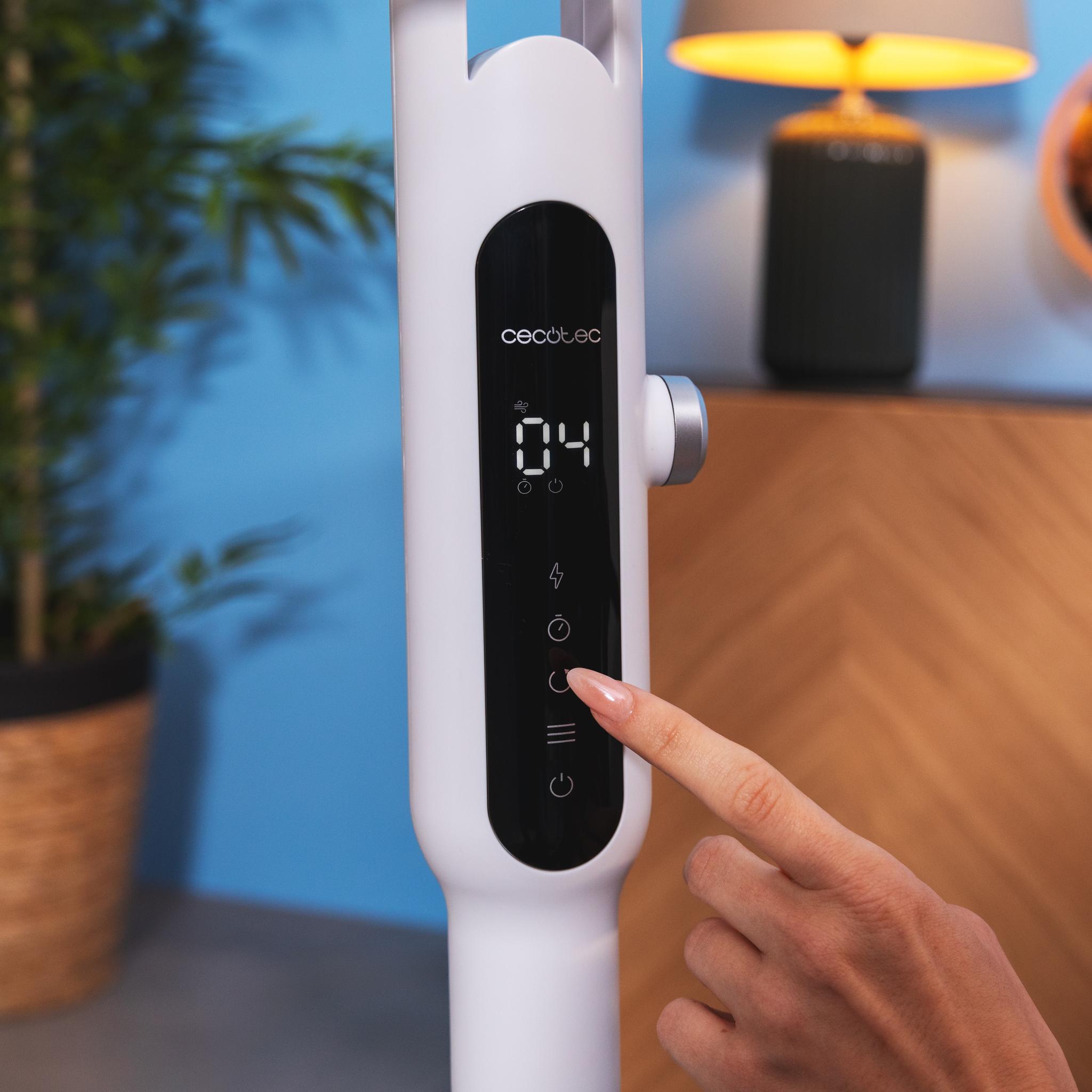 Cecotec Floor Fan with Remote Control EnergySilence 1600 Moskito. 65W, Mosquito Defense Function, Timer, Touchscreen, LED Screen, 10 Speeds, 3 Modes