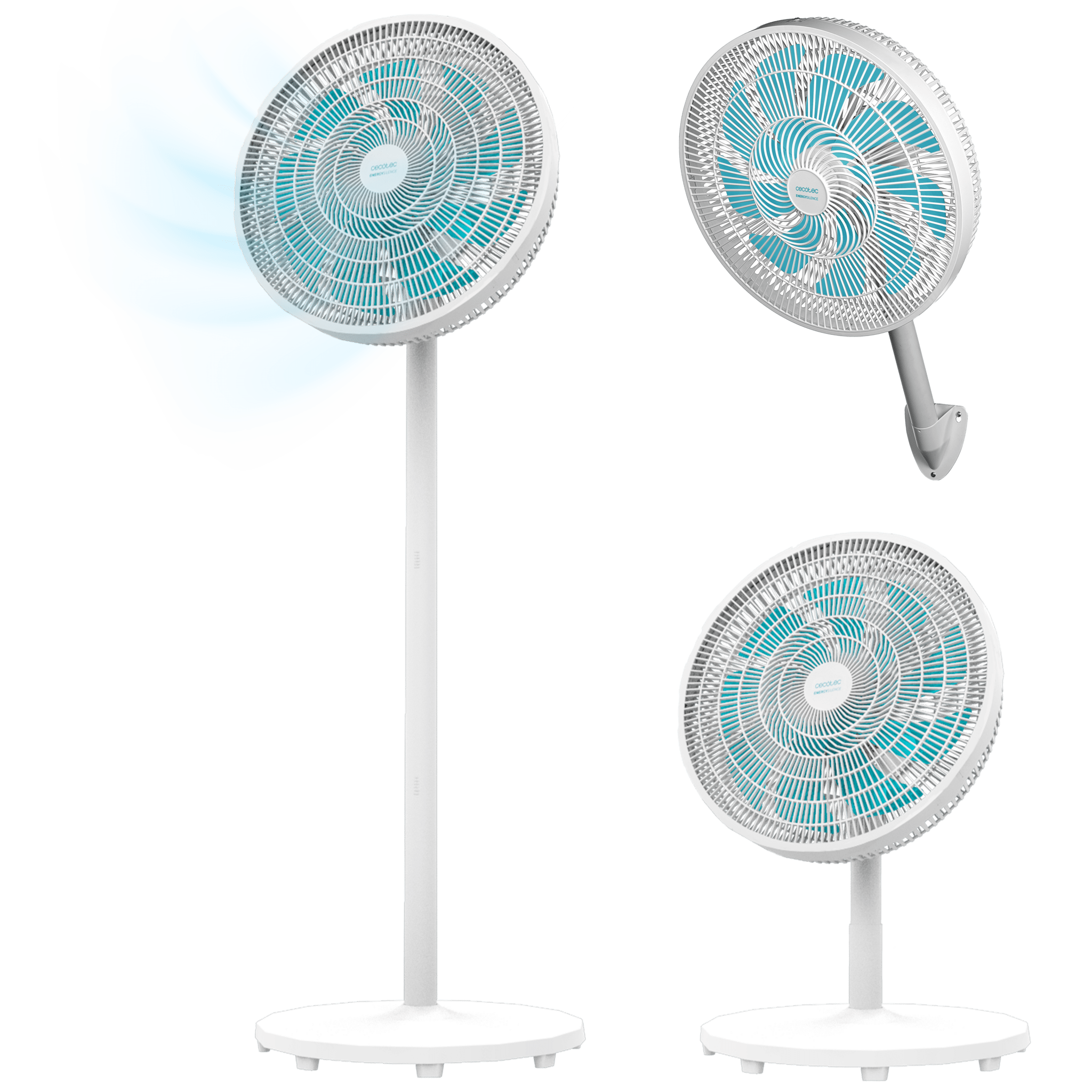 Ventilador Cecotec EnergySilence 550 3in1 08203 multiposición de pie, sobremesa y pared