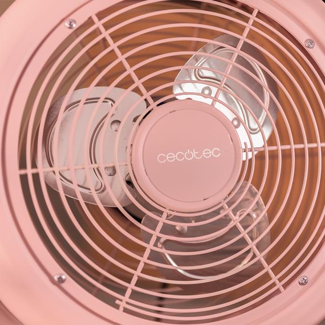 EnergySilence 250 ClassicStyle Pink Ventilatore a piantana rosa da 10" in stile retrò con 25 W e inclinazione regolabile.