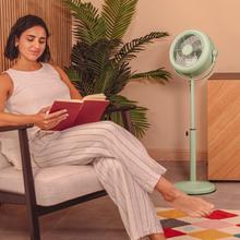 EnergySilence 250 ClassicStyle Green Ventilateur sur pied de 10" style rétro vert avec 25 W et inclinaison réglable.