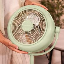 EnergySilence 250 ClassicStyle Green 10" beiger Standventilator im Retro-Stil mit 25 W und verstellbarer Neigung.