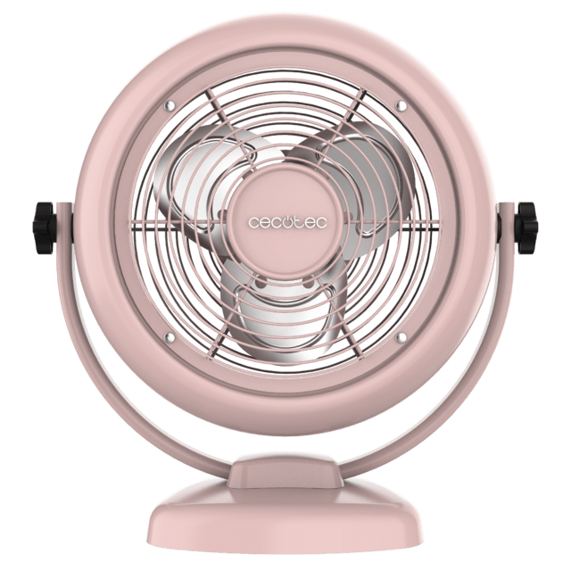 Ventilador de mesa Cecotec EnergySilence 800 RetroDesk Pink vista frontal