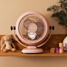 EnergySilence 800 RetroDesk Pink Ventilador de sobremesa estilo retro color rosa de 8" con 20 W e inclinación ajustable.