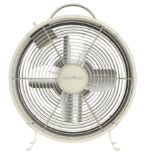 EnergySilence 80 MiniRetro Beige Beige 8" Tischventilator im Retro-Stil mit 25 W und 4 Flügeln.