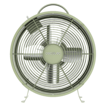 EnergySilence 80 MiniRetro Green 8" grüner Tischventilator im Retro-Stil mit 25 W und 4 Flügeln.