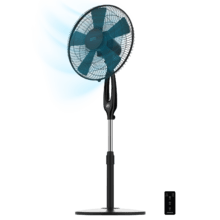 EnergySilence 450 Max Smart Ventoinha de pé de 16’’ e 45 W com temporizador, controlo remoto e ecrã LED.