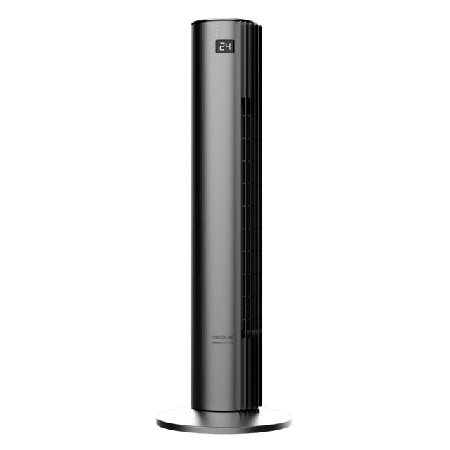 EnergySilence 790 Skyline Smart Ventilador de torre de 45 W y 38” con mando a distancia, pantalla LED, 3 velocidades, 3 modos, oscilación y temporizador.