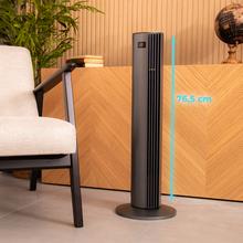 EnergySilence 790 Skyline Smart Ventilador de torre de 45 W y 30” con mando a distancia, pantalla LED, 3 velocidades, 3 modos, oscilación y temporizador.