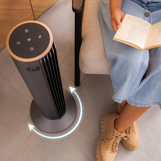 Ventilateur Colonne Cecotec EnergySilence 790 - 76 Cm, 3 Vitesses, Oscillant, Minuterie 2h, Moteur Cuivre