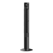 EnergySilence 470 Max Skyline Ionic Ventilador de torre con ionizador de 47" y 45 W, oscilación, temporizador, control táctil y remoto y display digital.