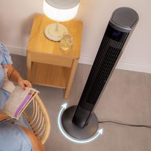 EnergySilence 470 Max Skyline Ionic Ventilatore a torre con ionizzatore da 47" 45 W, oscillazione, timer, telecomando e display digitale.