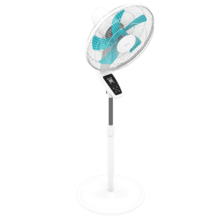 EnergySilence 600 Max Smart Ventilateur sur pied de 16” et 50 W avec minuterie, télécommande et contrôle tactile.