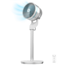 EnergySilence 1000 Cyclone Smart Circulador de ar de pé com 60 W, 9", controlo remoto e controlo tátil, oscilação e temporizador.