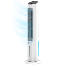 EnergySilence 3000 Cool Tower Rafraîchisseur d’air par évaporation colonne avec 60 W, 3 L de capacité et 3 vitesses. Avec oscillation.