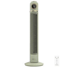 EnergySilence 1090 Skyline Retro Smart Green Ventilateur colonne de 32" et 40 W, écran LED, contrôle tactile et à distance, minuterie jusqu'à 12 heures et oscillation.