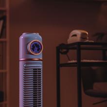 EnergySilence 1090 Skyline Retro Smart Blue Ventilatore a torre senza pale da 32" con 40W, display a LED, controllo a sfioramento e a distanza, timer di 12 ore e oscillazione.