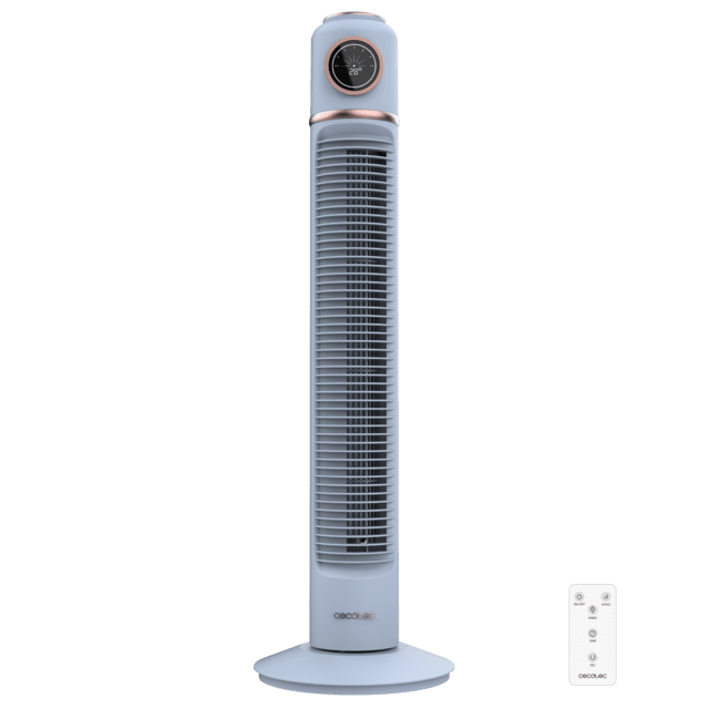 Ventilador de torre Cecotec EnergySilence 1090 Skyline Retro Smart Blue con mando a distancia