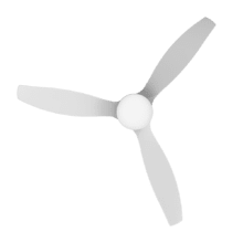 EnergySilence Aero 5600 Deckenventilator Weiß Aqua Connected 40 W 52" mit Fernbedienung, Wi-Fi-Steuerung und -Fernbedienung, Schutzart IP44, 6 Geschwindigkeiten, 3 Flügel, Winter-Sommer-Modus und Timer bis zu 8 Stunden.