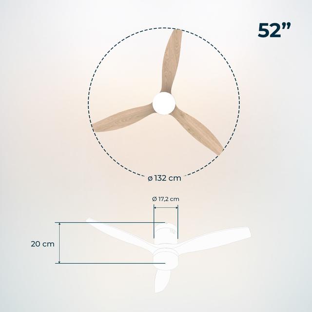Kit Telecomando Per Ventilatore A Soffitto DC - 6 Velocità, Timer 1/2/4H, Controllo Luce, Segnale Lungo Raggio, Staffa Inclusa