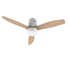 Cecotec Ventilador de Techo con Luz y Wifi EnergySilence Aero 5600 White  Aqua Connected. 40 W, 52” con 3 Aspas, Mando a Distancia, Protección IP44,  Mo