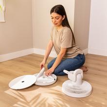 EnergySilence 2600 Sunflower Portable Ventilador de batería 3 en 1, 22 W con motor BLDC, 13”de diámetro, gran autonomía gracias a su batería de 2600 mAh, pantalla LED, control remoto, control táctil y oscilación horizontal y vertical.